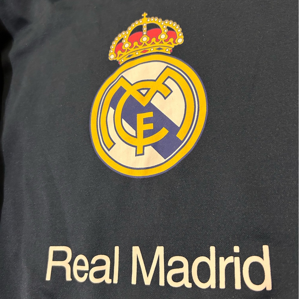 Real Madrid Navy Hoodie Like New Size Youth L